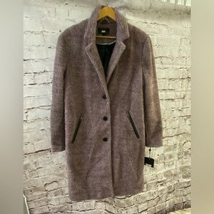 DKNY plum/winter white walker coat. Brand new with tags.
